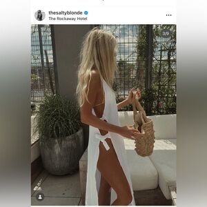 Vitamin A White Riviera Swim Coverup